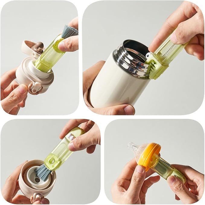 4-in-1 Bottle Cleaning Brush Set, Home Kitchen Crevice Cleaning Tools