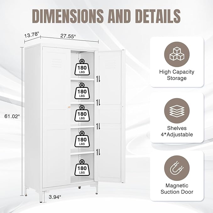 Yizosh Metal Storage Cabinet