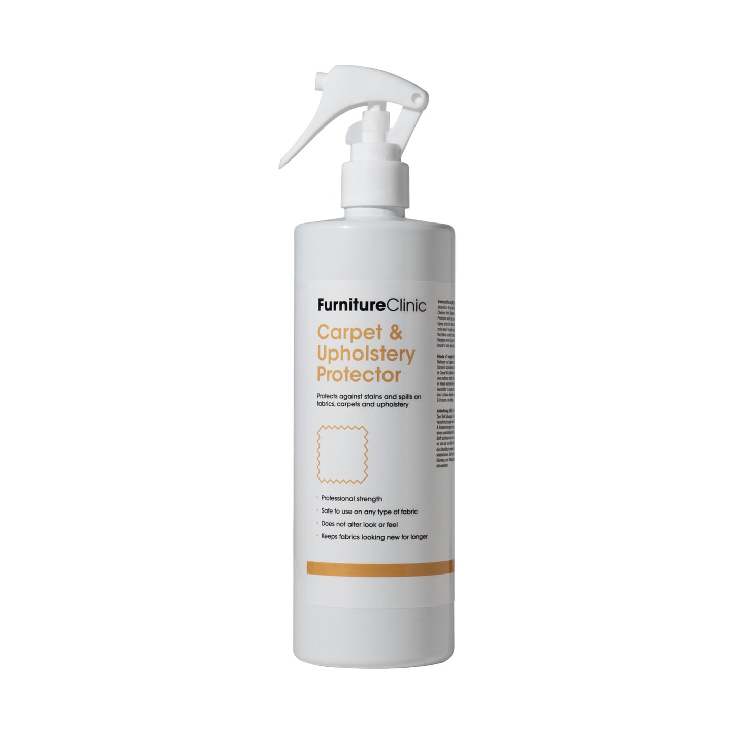 Furniture Clinic Carpet & Upholstery Protector Spray- Repels All Stains and Water - Fabric Protector Spray for Upholstery, Carpets, Sofas, Car Seats, Shoes - 500 ml