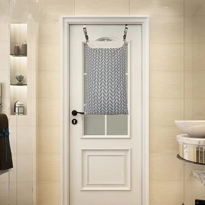 Adjustable Space Saving Door Hanging Laundry Hamper Bag