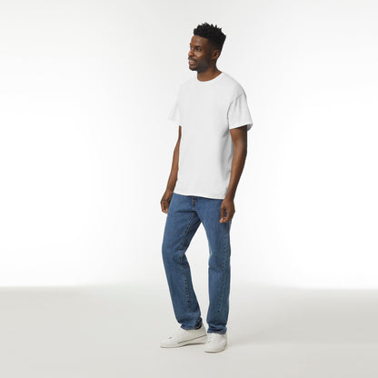Gildan Men's 10-Pack Heavy Cotton Adult T-Shirt (G5000), White, Medium