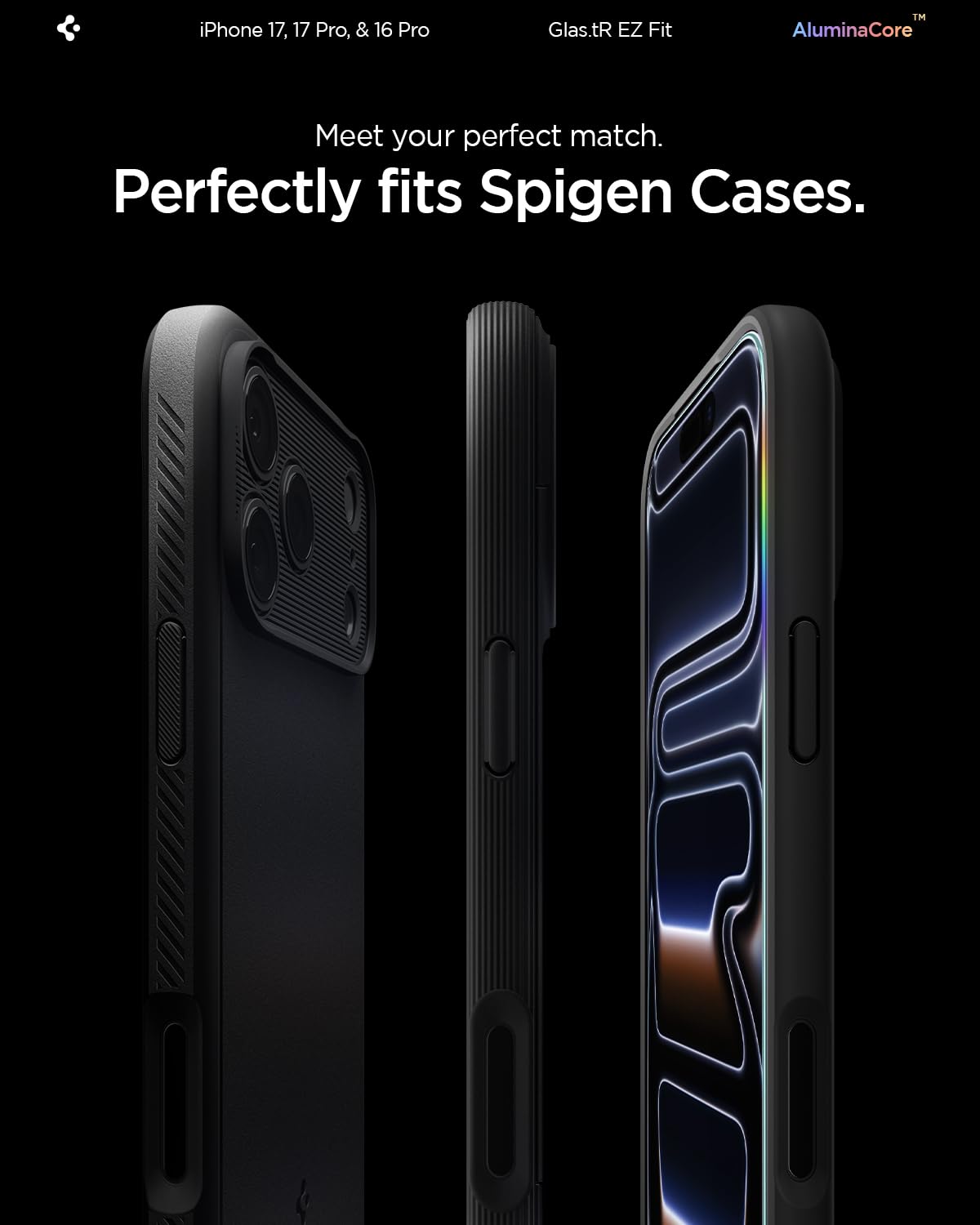 Spigen Tempered Glass Screen Protector [GlasTR EZ FIT] designed for iPhone 14 Pro Max [Case Friendly] - Sensor Protection / 2 Pack
