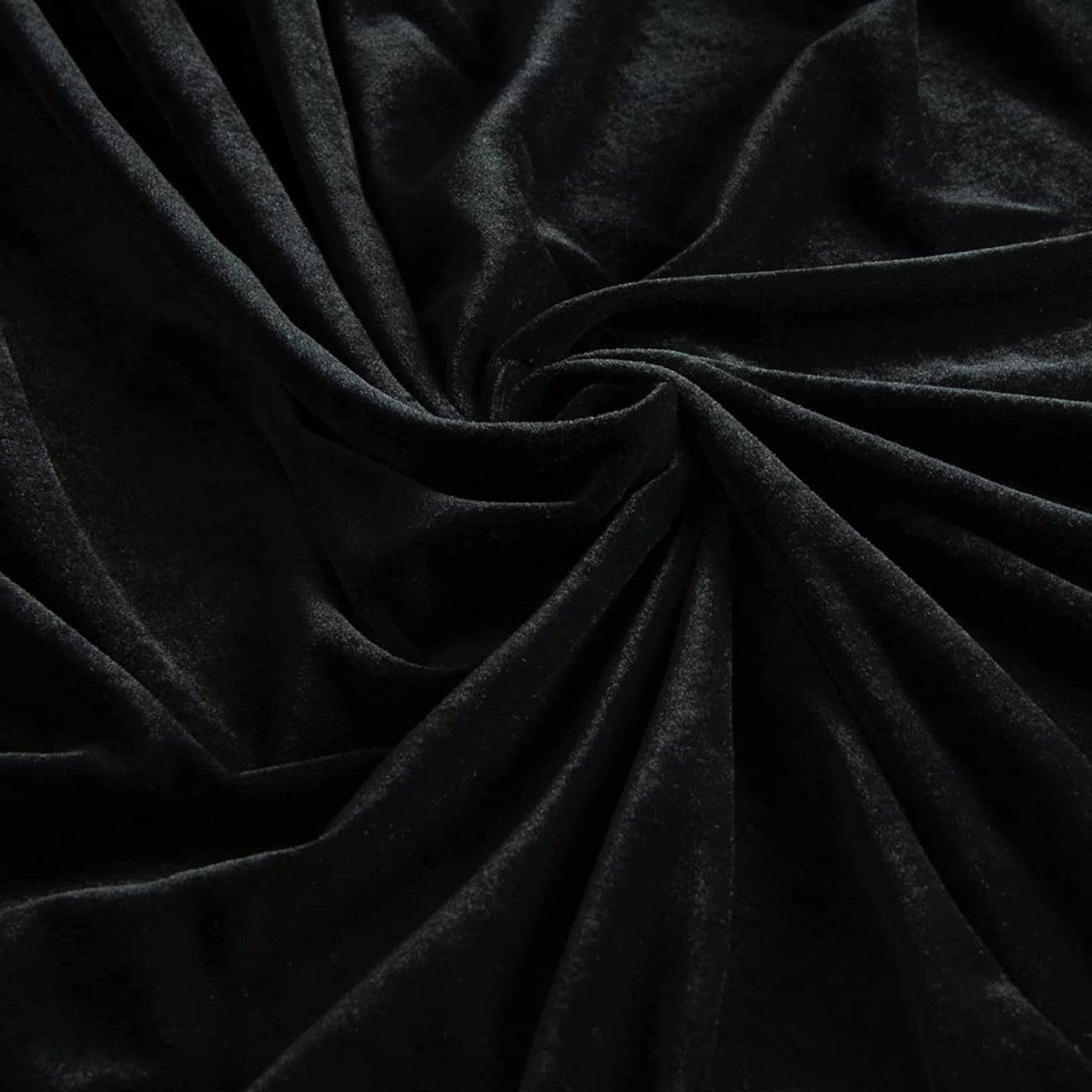 YIHELU Unisex Black Velvet Cape - Long Cloak for Adults & Kids, Halloween Witch Vampire Cosplay Masquerade Party (L, Black)