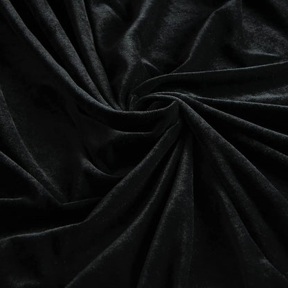 YIHELU Unisex Black Velvet Cape - Long Cloak for Adults & Kids, Halloween Witch Vampire Cosplay Masquerade Party (L, Black)