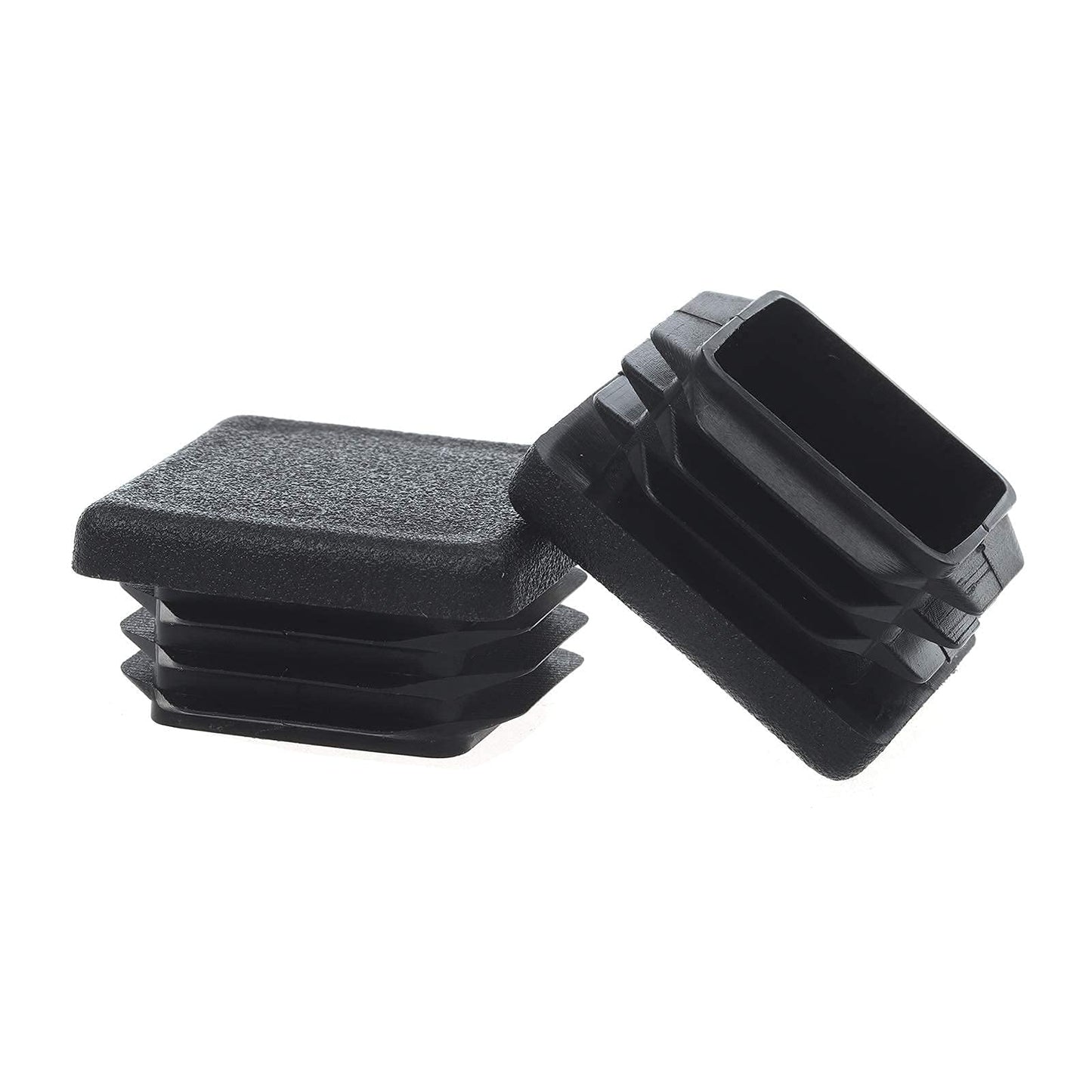 Timsec Square Plastic Plug, End Caps for Tubing Pipe OD 3/4" x 3/4", Steel Chair Leg, Furniture or Fitness Equipment, Bar Stool Glides Inserts, Fence Plugs (12 Packs)