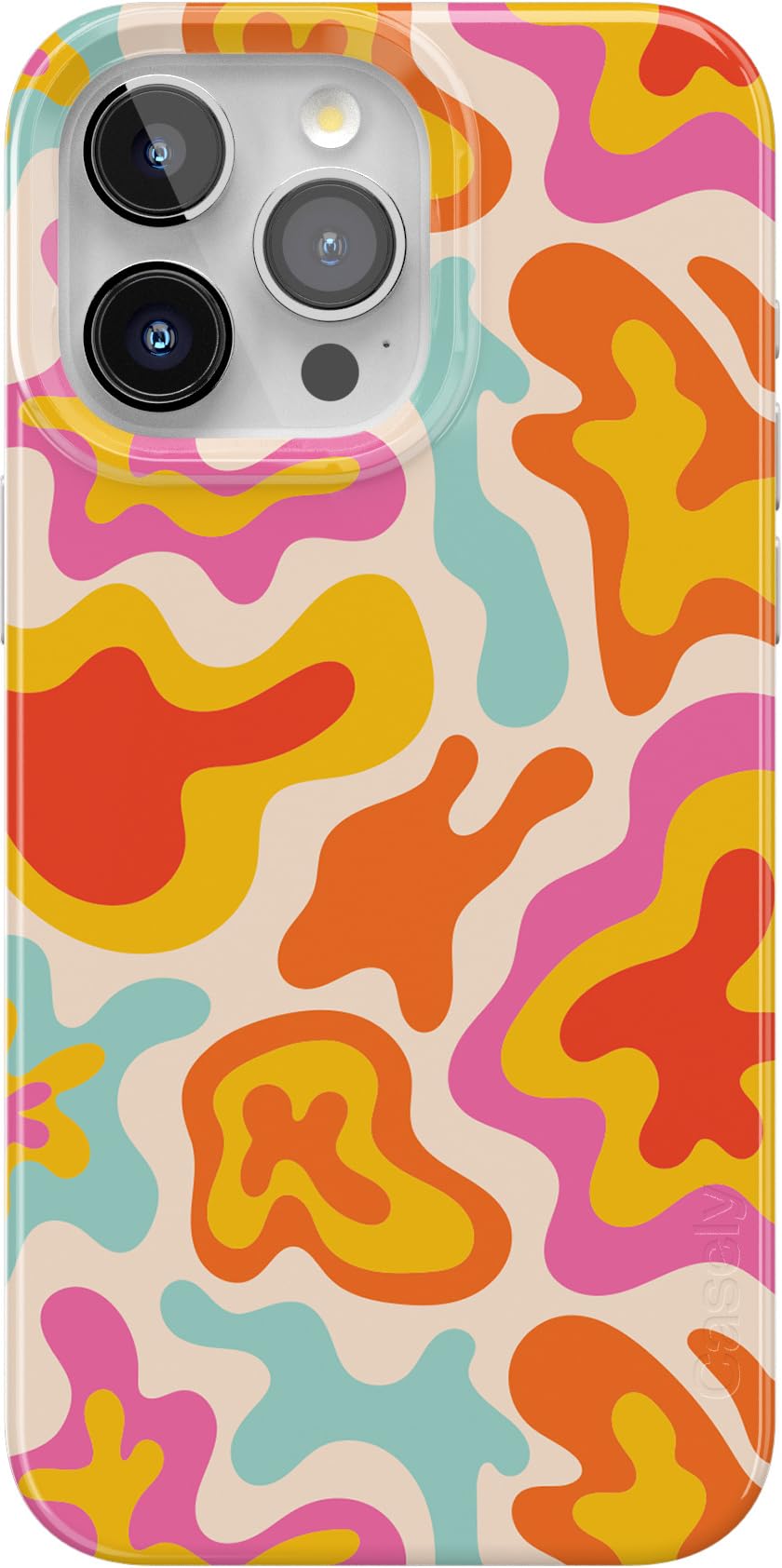 Casely iPhone 15 Pro Case | Fit Check | Neutral Checkerboard | Compatible with MagSafe | Classic Ultra Slim Design