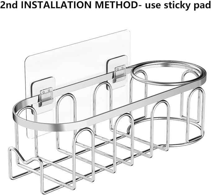 Sink Caddy Sponge Holder for Kitchen Sink 2 Suspension Options, SUS304