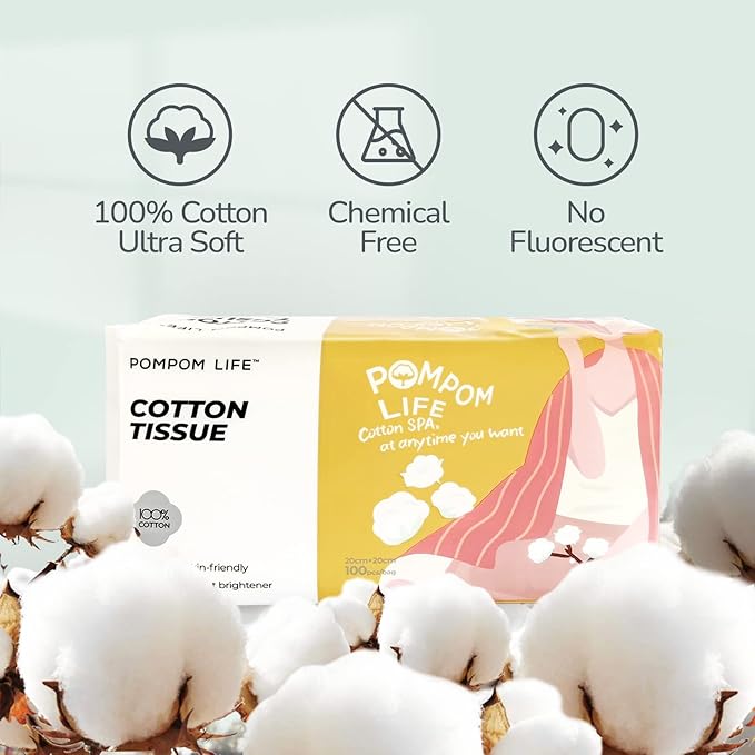 Disposable Face Towel 300 Cont, 7.9"X7.9"Clean Face Towelettes