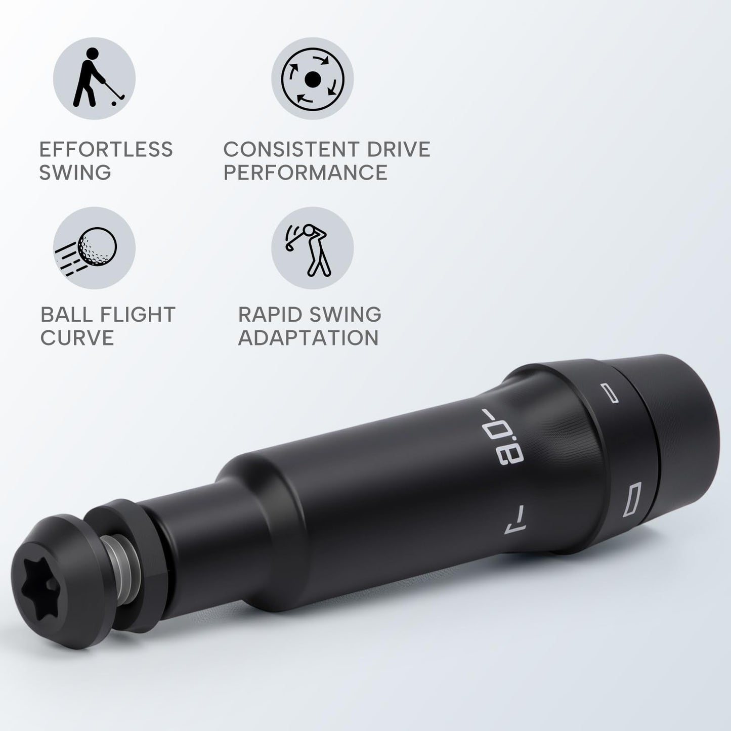 Acebirdie Golf Shaft Adapter Sleeve fits tip .335 Shaft Compatible with Ping G430 10Max, 430,G425,G410,G410 Plus MAX, SFT Driver & Fairway Woods Black