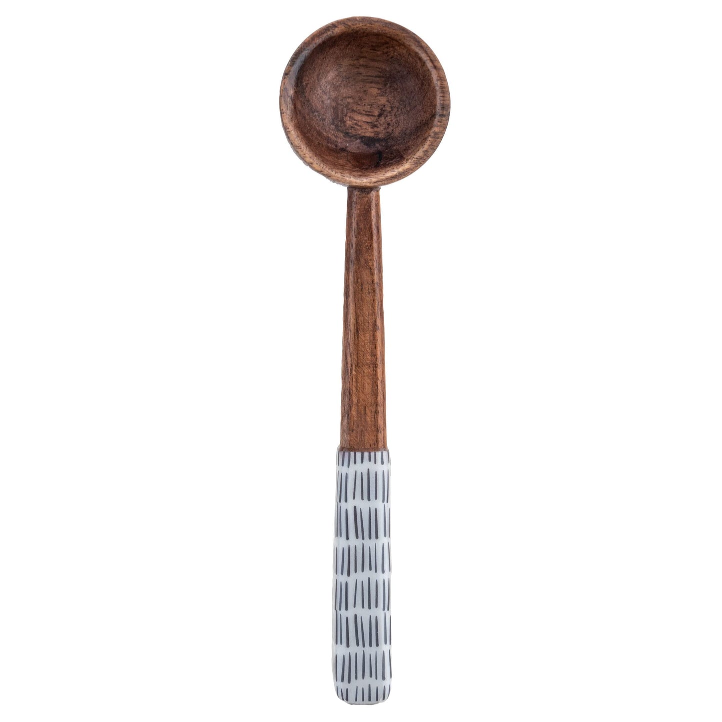 Karma Enamel Tasting Spoons Set - Enamel Tasting Spoons for Cooking - Wood Enamel Kitchen Utensils - Wood Enamel - Set of 4
