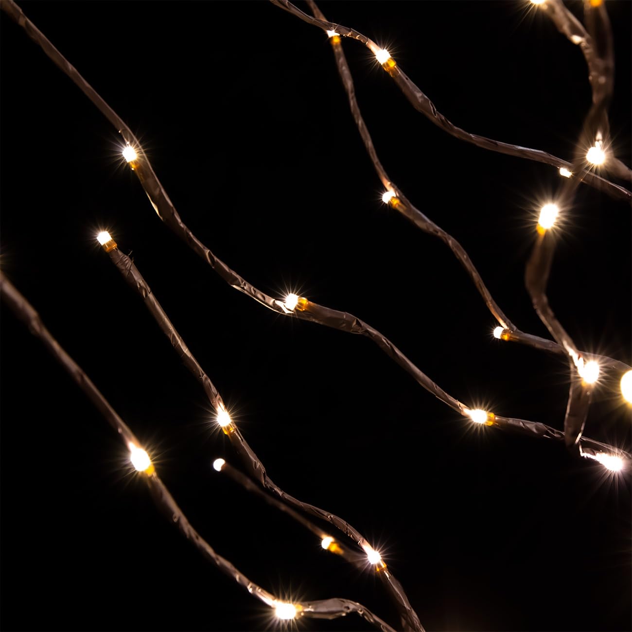 TYBEEU 5ft Star Light Tree with 216 Warm White LEDs for Holiday Decor - Dimmable, UL Certified, Waterproof - Ideal for Indoor and Outdoor Decoration