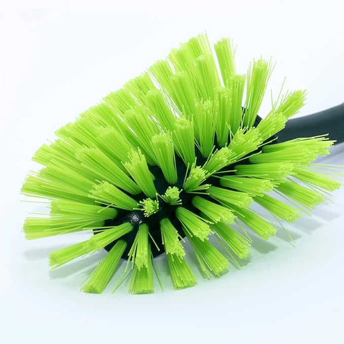 Pine-Sol Long Handle Dish Brush – Heavy Duty Bristle Kitchen Scrubber, Safe