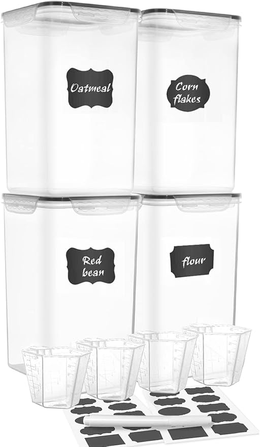 M MCIRCO Extra Large 7qt / 6.5L/220oz Tall Food Storage Containers, WIDE & DEEP