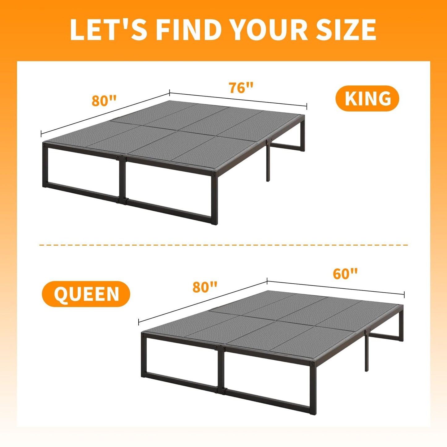 Voyla Upgraded Bunkie Board Queen Size Ultra Heavy Duty Anti-Sag Bed Support Board Under Mattress 12mm Wave-Structured Bunky Board Bunkieboards