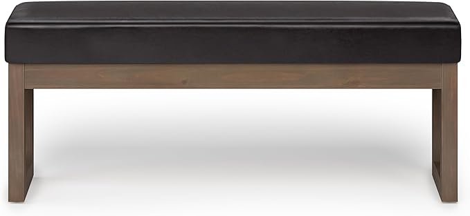 SIMPLIHOME Milltown Large Ottoman Bench