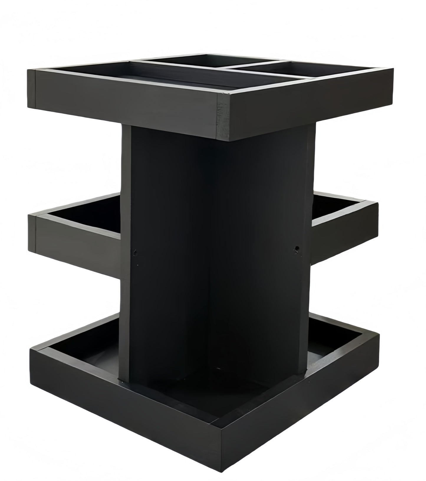 Men Cologne Organizer, 3 Tier Large Capacity Perfume Stand for Women, Wooden Rotating Perfume Rack, Desk and Nightstand Organizer Ideal for Husband's Birthday Creative Gift
