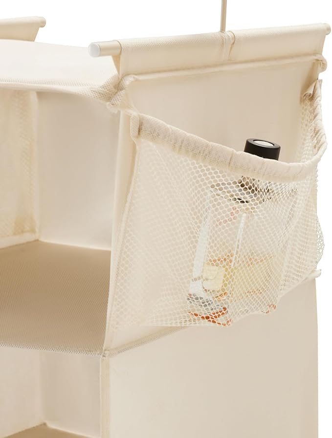 MAX Houser 5 Shelf Hanging Closet Organizer, Space Saver, Cloth Hanging Shelves