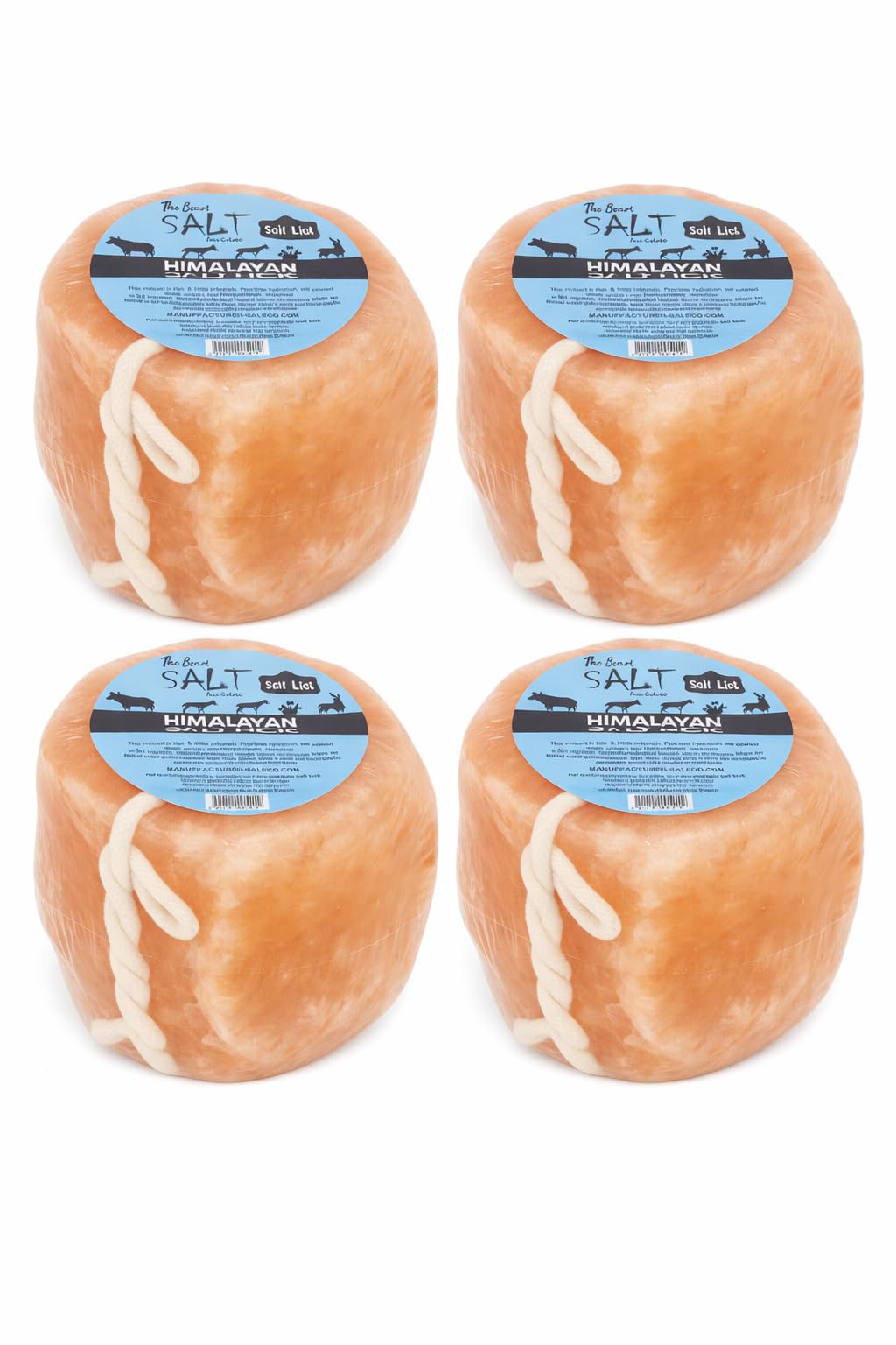 The Original Salt Company 100% Organic Himalayan Salt Lick Provides Essential Minerals for Your Horse/Livestock. This 4.4 lbs Natural Pink Salt Block on a Rope Supports Hydration/Digestion/Wellness.