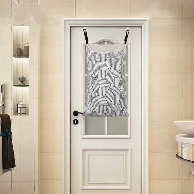 Adjustable Space Saving Door Hanging Laundry Hamper Bag