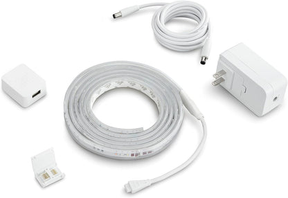 Philips Hue Indoor 6-Foot Smart LED Light Strip Plus Base Kit - Color-Changing Single Color Effect - 1 Pack - Control with Hue App - Works with Alexa, Google Assistant and Apple HomeKit