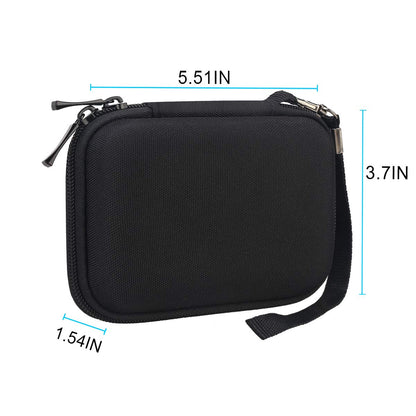 Lacdo Hard Carrying Case for Samsung T7 Shield / T7 / T7 Touch Portable Solid State Drives 500GB 1TB 2TB 4TB USB 3.2 External SSD Hard EVA Shockproof Storage Travel Bag, Black+Black
