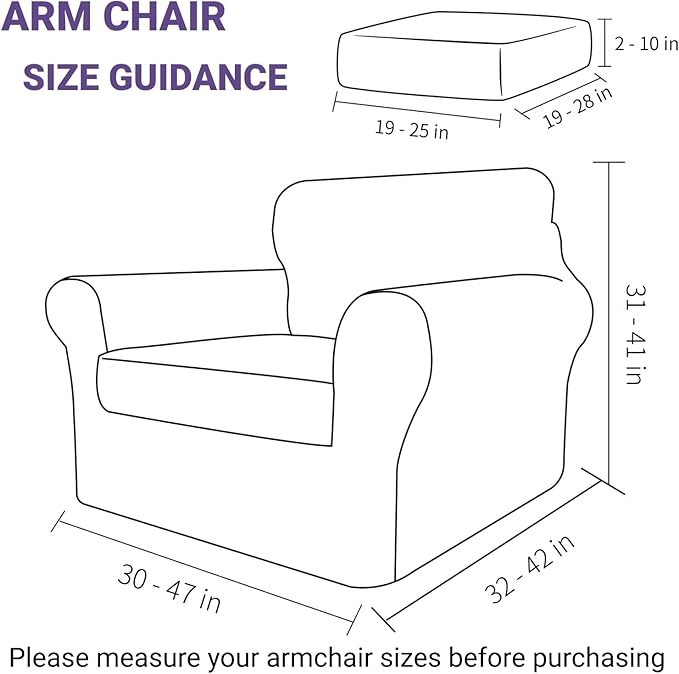 ZNSAYOTX Luxury Velvet Chair Slipcovers