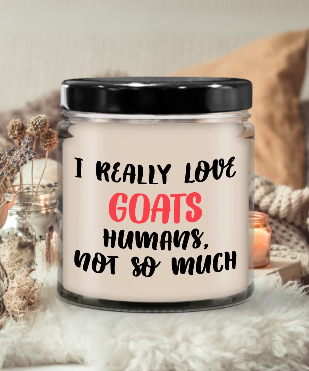 SpreadPassion Goats Candle, Vanilla Scented, Modern Animal Goat Theme, Unisex, All Seasons Home Decor