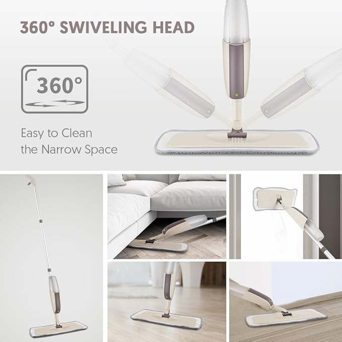 Spray Mops for Floor Cleaning: MEXERRIS Wet Mop