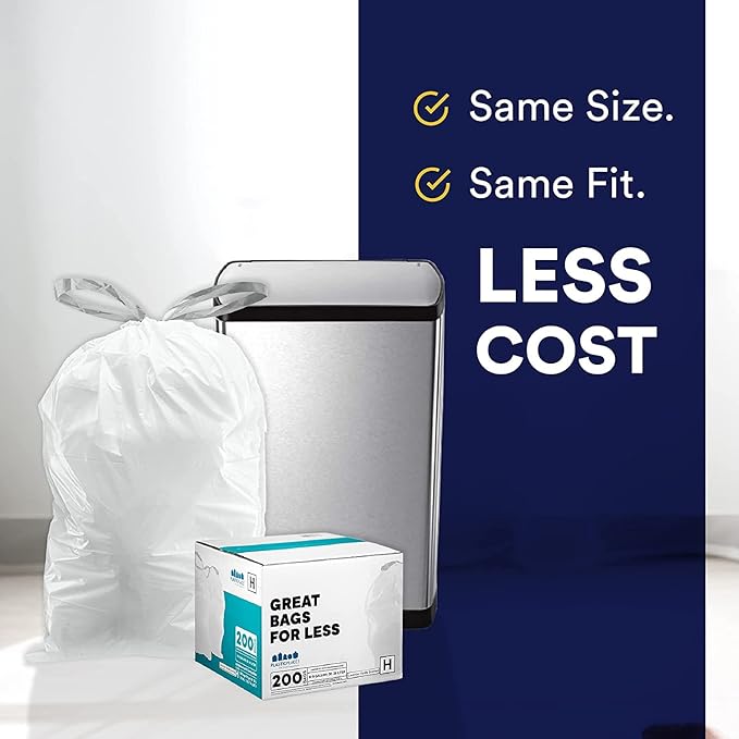 Plasticplace Custom Fit Trash Bags Compatible
