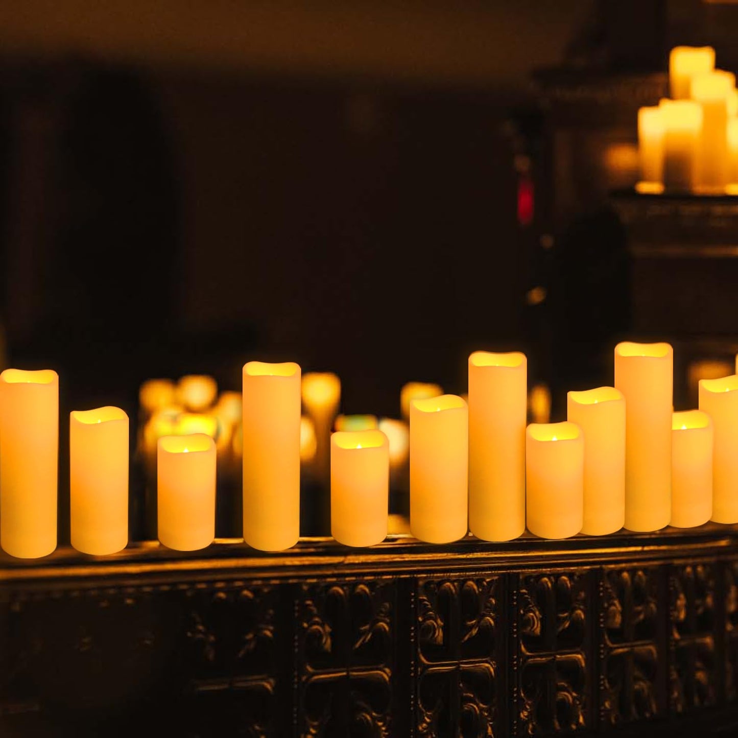 fclayvts 36-Pack LED Flameless Candles with Remote Control - Perfect for Home, Parties, and Special Occasions - Create a Magical Ambiance Effortlessly(Three Sizes)
