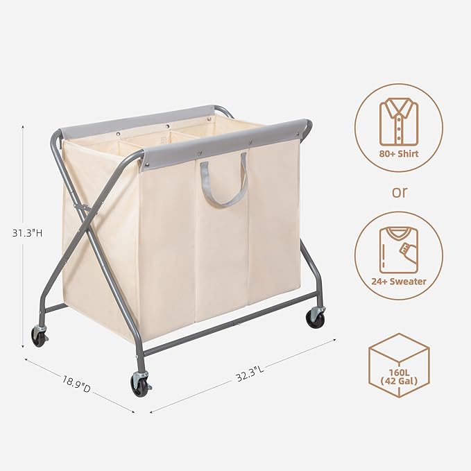 STORAGE MANIAC 160L Collapsible Laundry Hamper