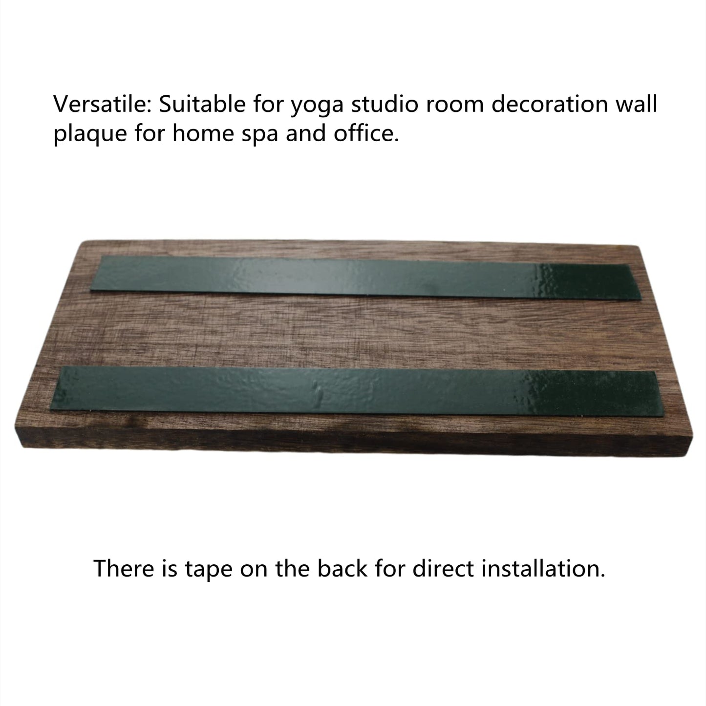 FIREFLYWEB The Zen Den signs Room Decor Meditation in Progress Wall Hanging Sign,Inspirational Wooden Door Plaque for Yoga Studio Bedroom Decoration (Brown)