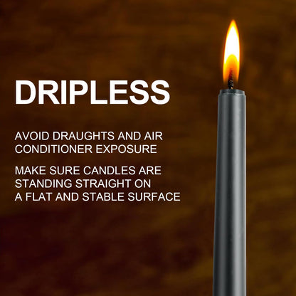 12 Inch Taper Candles Set of 6 Unscented Long Burning Smokeless Long Tall Tapered Candles for Candlesticks Sticks Wedding Home Christmas Decor Dinner
