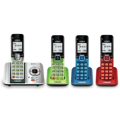 VTech CS6719-2 2-Handset Cordless Phone with Caller ID/Call Waiting, Handset Intercom & Backlit Display/Keypad, Silver