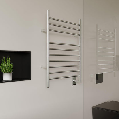 HEATGENE Towel Warmer Wall-Mounted Hardwired Heated Towel Rack Hot Towel Bar Brushed