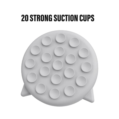 Slowpaw Silicone Cat Slow Feeder,Slow Feeder Cat Bowl Wet Food with Suction Cups，Puzzle Feeder Cat,Cat Interactive Toys,Effectively Reduce Overeating in Kitty (Gray, 1 Cup)