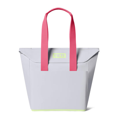 YETI Daytrip 20L Insulated Soft Cooler Tote Bag, ColdCell Flex Insulation, MagSnap Closure, External Pockets, Food Safe Lining, Mist/Pink/Grasshopper