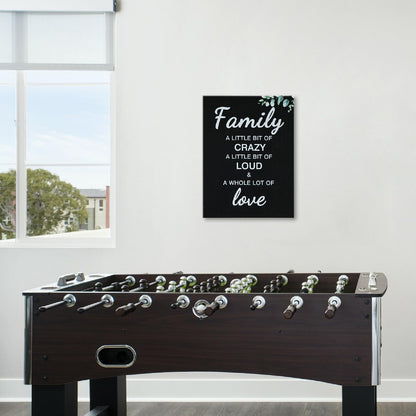Family Wall Decor Inspirational Quote Framed Canvas Wall Art Rustic Farmhouse Decor for Living Room Kitchen Entryway Decorations