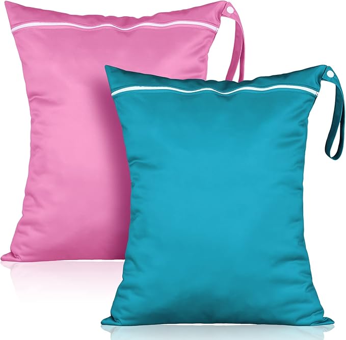 Shappy 2 Pcs Large Travel Laundry Bag Washable Waterproof Wet Dry Large Dirty