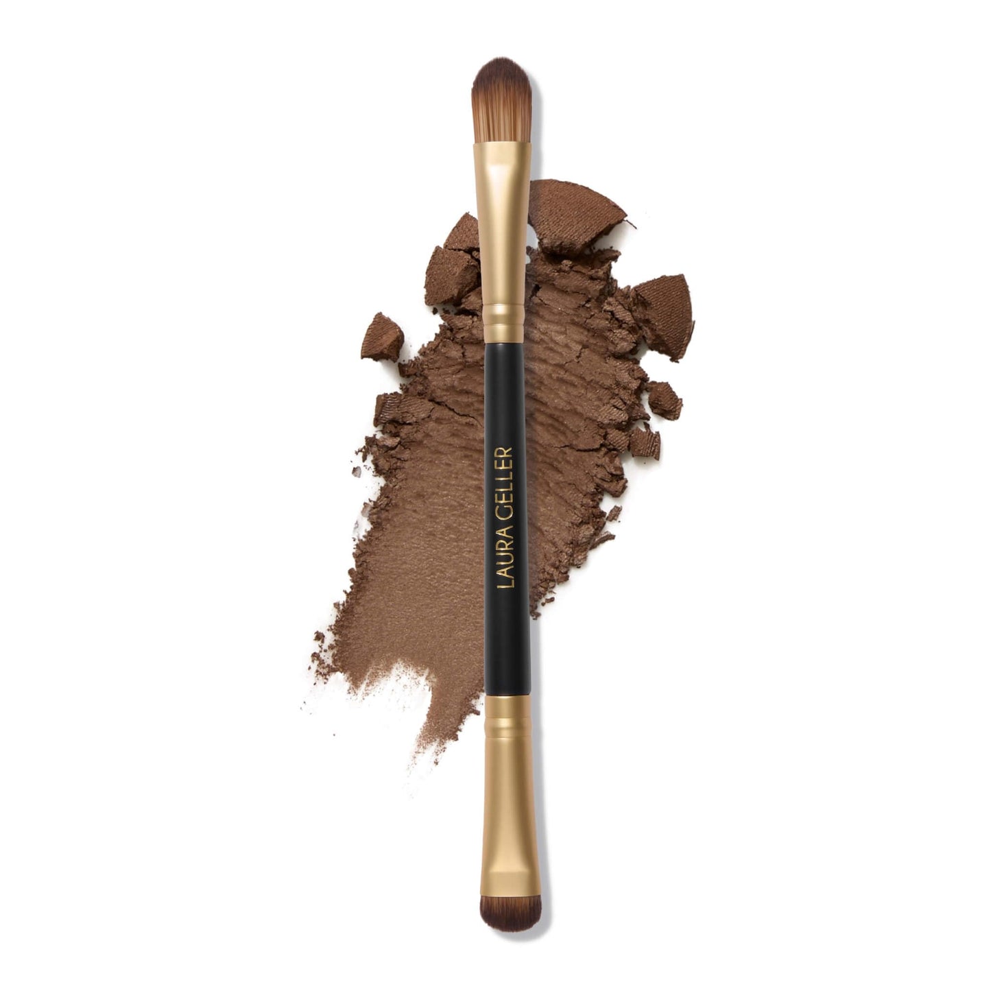 LAURA GELLER NEW YORK Retractable Black Kabuki Brush for Liquid, Cream and Powder Face Makeup With Aluminum Handle