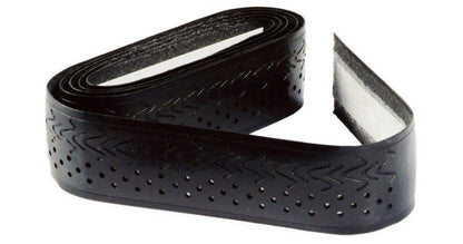GAMMA Sports Tennis Racquet Ultra Cushion Replacement Grip – Contoured Multi Black with Textured Perforations for Enhanced Absorption, Comfort, and Control