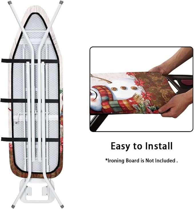 Robin Snowman Ironing Board Cover Standard Size Christmas Iron Board Cover