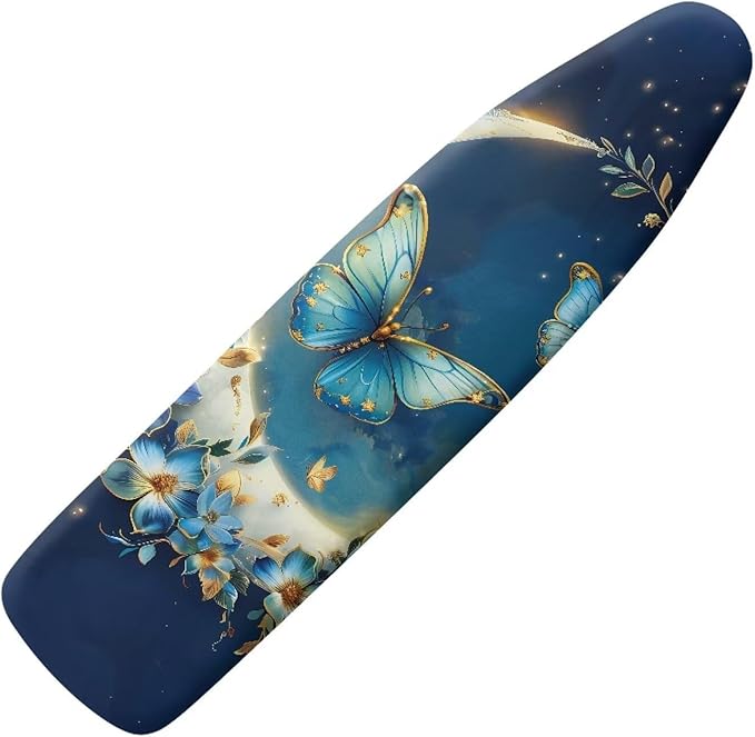 Butterfly Flower Ironing Board Cover and Padding 15 x 54 Non-Slip Ironing Board