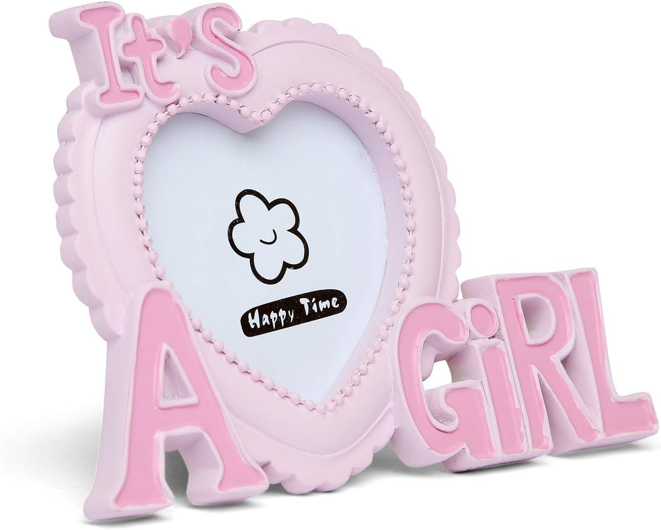 Baby Box Shop - Girl Gift Set, Newborn Essentials, Baby Shower Gifts for Girls, Keepsake Box with Pink Unicorn Rattle, Bib, Booties, Mittens, Hat, Photo Frame & Muslin Cloth - Premium Baby Hamper