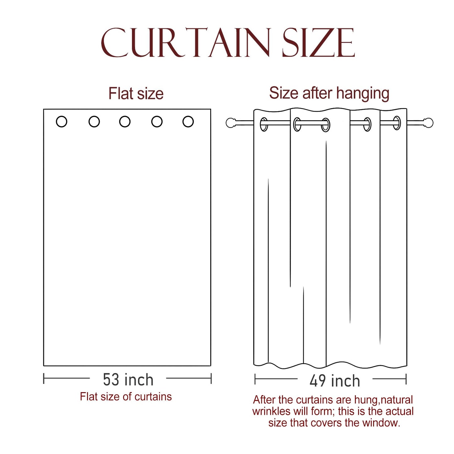 patdrea Designer French Linen Curtains Set of 2 Panels,53"x63"-Istana