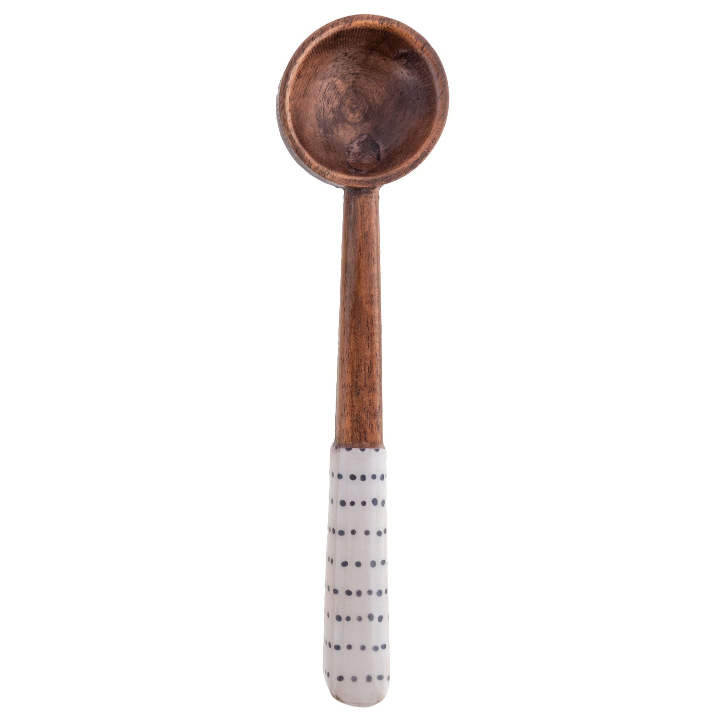 Karma Enamel Tasting Spoons Set - Enamel Tasting Spoons for Cooking - Wood Enamel Kitchen Utensils - Wood Enamel - Set of 4