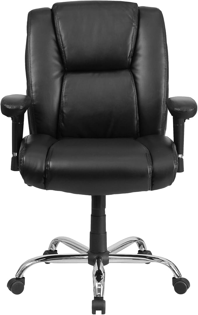 Flash Furniture HERCULES Series Big & Tall 400 lb. Rated Black LeatherSoft