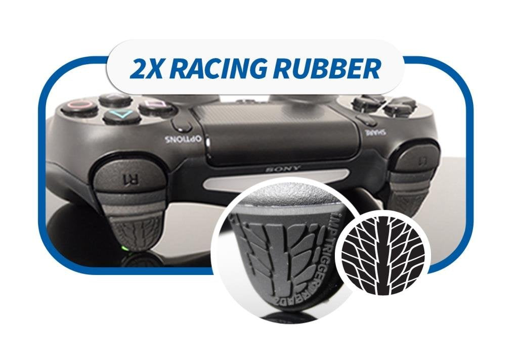 Snakebyte Trigger Treadz - Original 4-Pack for (PS4) - Anti Slip Trigger Rubbers - PlayStation 4