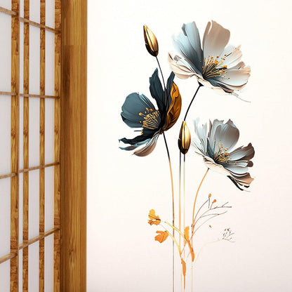 CNUSER 3D Wall Stickers DIY Flower Wall Decal Removable Waterproof Wall Art Decor for Bedroom Living Room Offices Home Decoration (Floral)