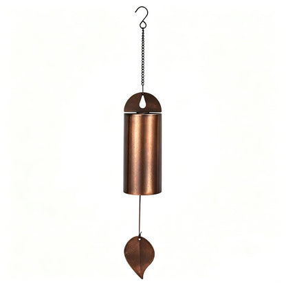 Deep Tone Memorial Wind Chimes Outdoor, Handcrafted Steel Wind Chimes with Mute Mode, Amazing Grace Wind Bells for Garden Patio Yard Porch Home Decor, Black (Brown)